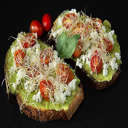 Feta Avocado Toast on Sourdough / Toast Avocat Feta au Levain