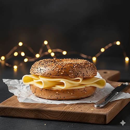 Sliced Cheese Bagel / Bagel Fromage en Tranches