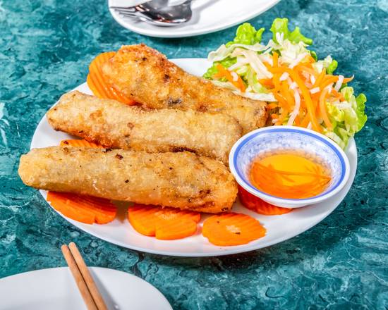 1. Deep Fried Spring Rolls (2 rolls)