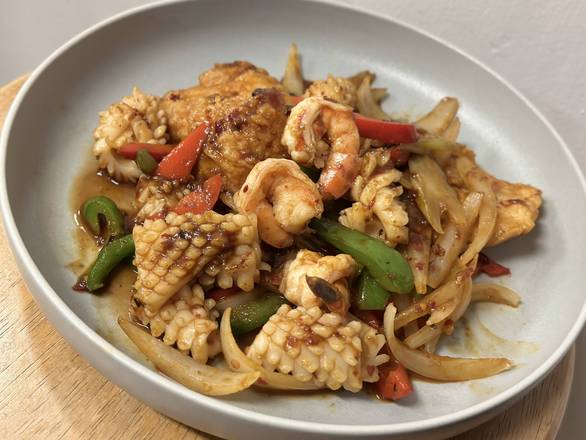 Pad Prig Pao Seafood