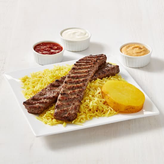Beef Kabob on the Rice
