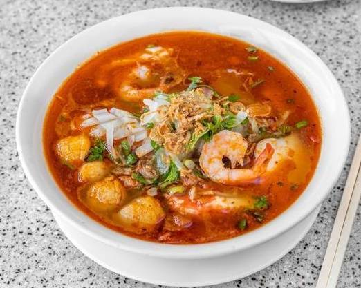 PH17. Phở đồ biển chua cay / Seafood rice noodle soup (sweet, sour & spicy) [Rice Noodles or Vermicelli]
