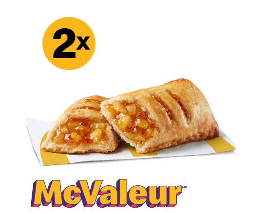 2 chaussons aux pommes cuits au four [540.0 Cal]
