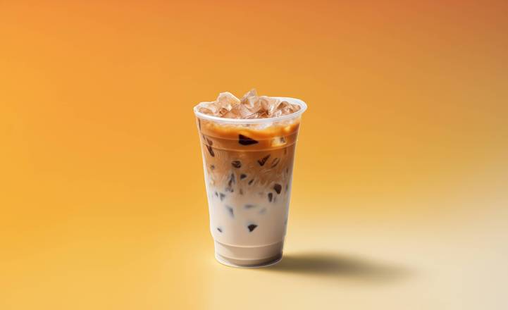 Flavored iced latte