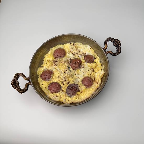 Scrambled Egg with Turkish Sucuk