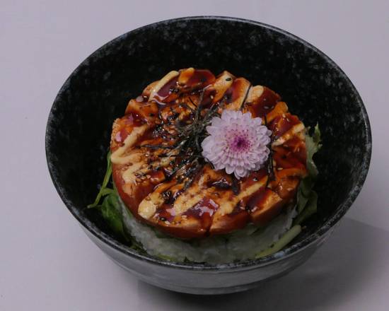 Poke aburi saumon flambé