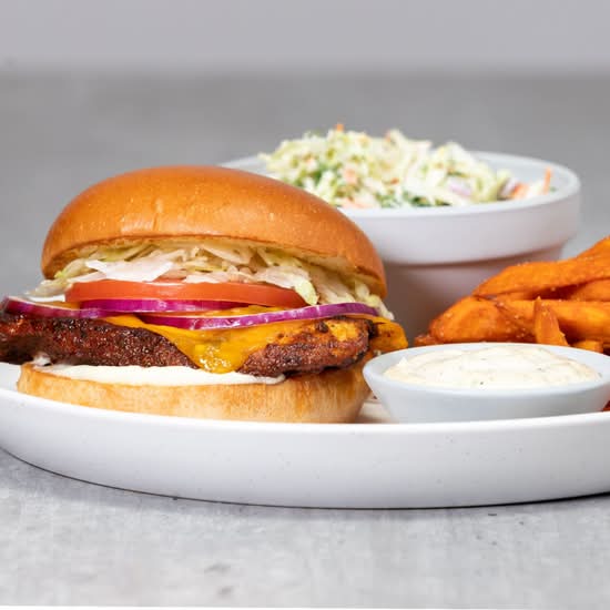 Cajun Chicken Cheddar Burger
