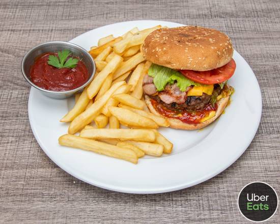 Bacon Burger with Fries