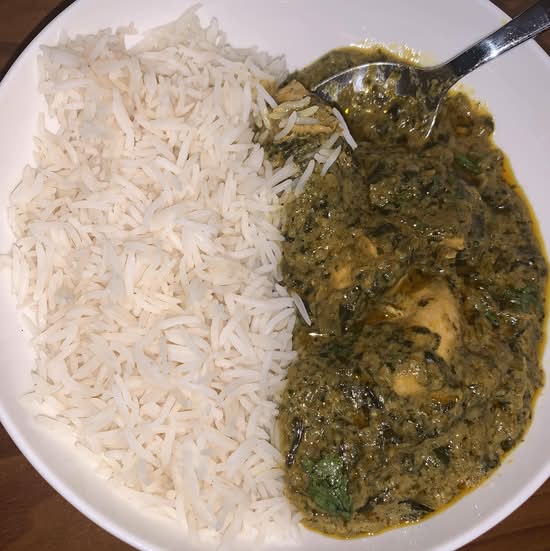 Poulet saag / Saag Chicken