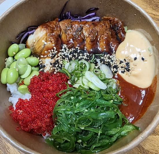 BBQ Eel Poke bowl