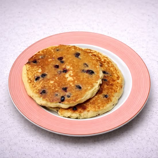 TWO BLUEBERRY PANCAKES