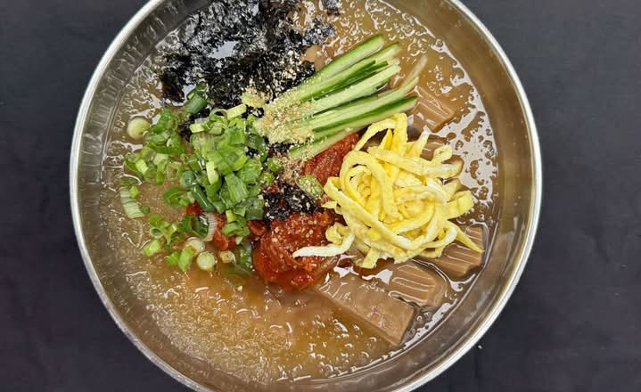 Acorn Jelly Rice Bowl in Cold Broth