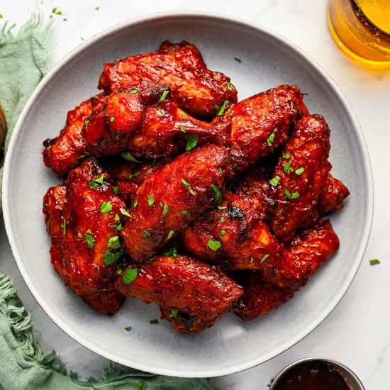 Crispy BBQ  Chicken Wings ( 6 Pcs  )