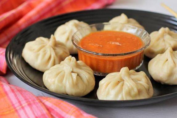 Steamed Chicken Momo's ( 5 Pcs )