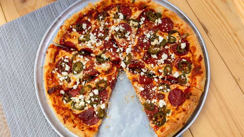 Medium Pep-Jalapeno-Feta Pizza (12")