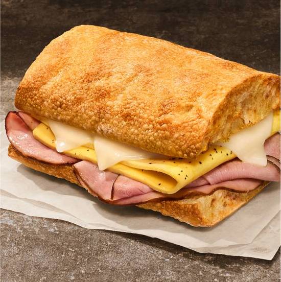 Ham Egg & Cheese on Ciabatta
