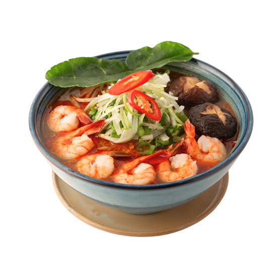 Tom Yum Noodle Soup with Shrimp