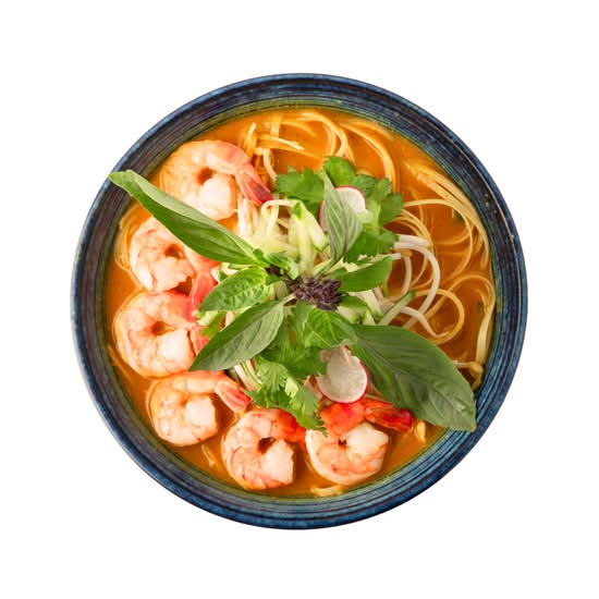 Satay Pho with Shrimp
