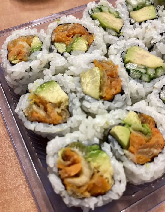 82. Yam Avocado Roll (6 pcs)