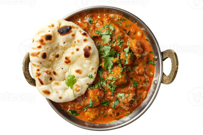 Chicken curry & 2 Butter Naan