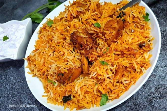 2 PLATES CHICKEN BIRYANI