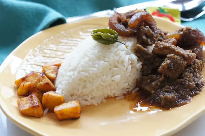 White Rice & Ayamase Sauce