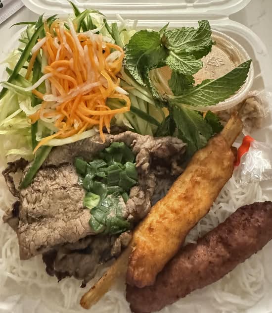 [#72] Bún Bò Nướng Nem Nướng Chạo Tôm