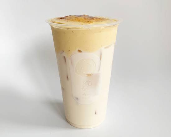 Crème Brûlée Green Milk Tea