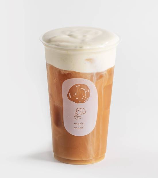 Black Tea with Cream Foam