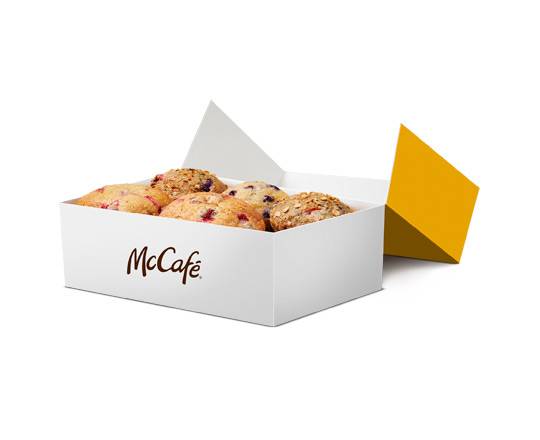 6 Muffins Cuits au Four Assortis [2430.0 Cal]