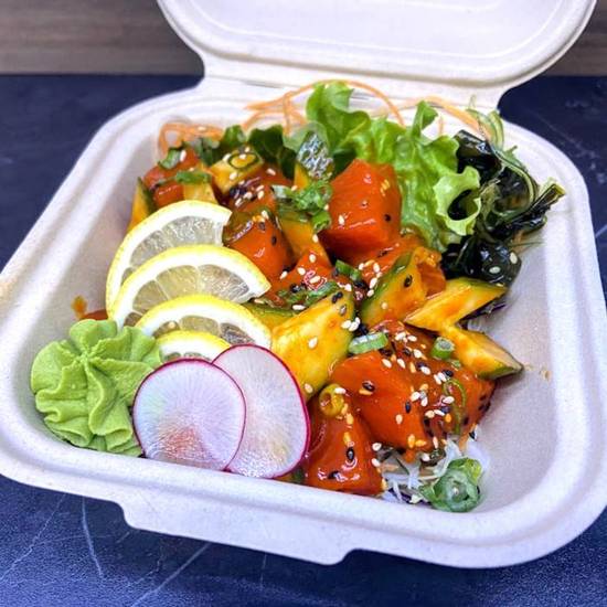 Spicy Wild Salmon Sashimi