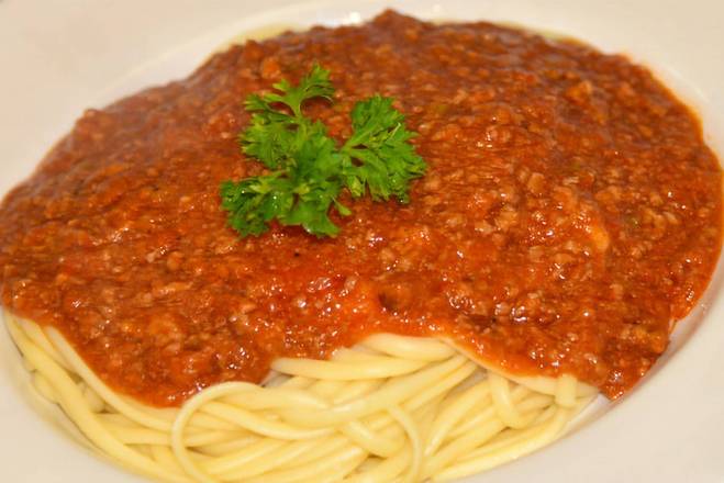 Linguini with Homemade Meat Sauce