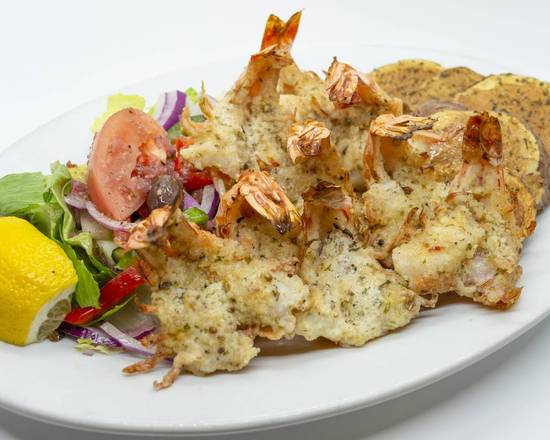 Golden Broiled Shrimp Platter