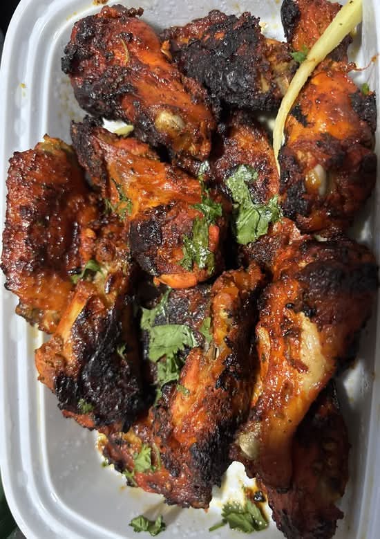 Grilled Punjabi Wings (medium spicy)