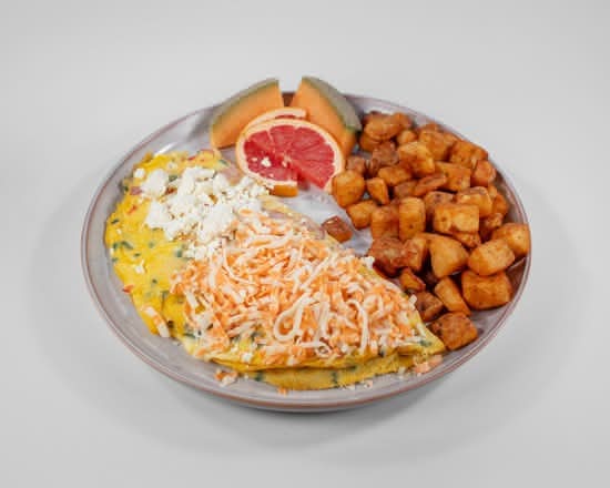 Meat/Veggie Omelette with Cheese