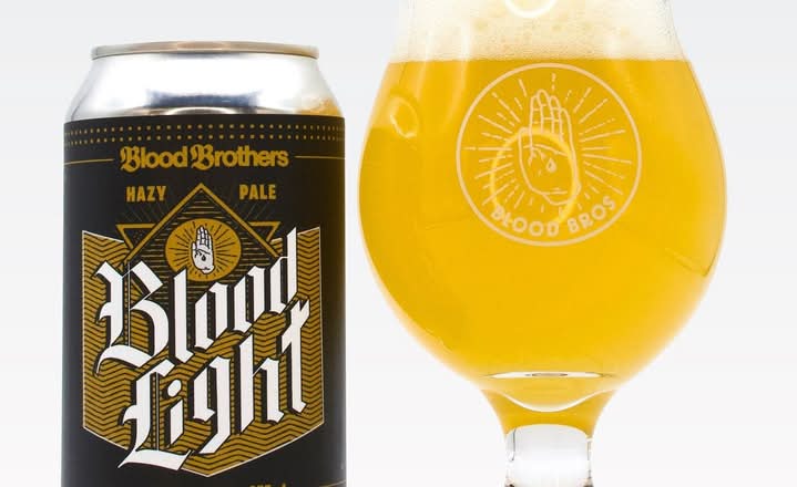 Blood Brothers Blood Light Hazy Pale Ale (4%25 ABV) 355ml