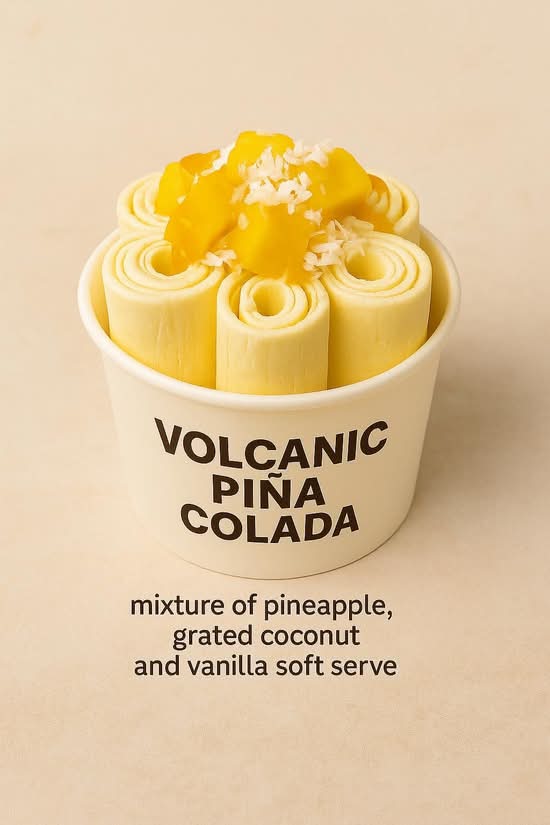 Volcanic Pina Colada Ice Cream