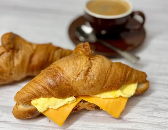 Egg and Cheese Croissant Sandwich