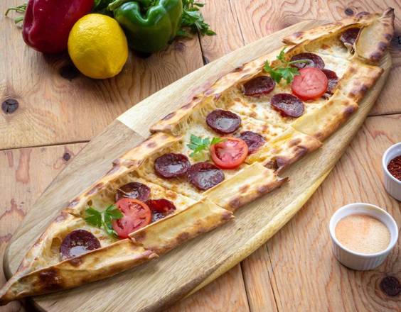 Sujuk & Cheese Pide (Sucuklu Kasarli)