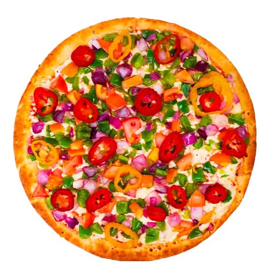 Spicy Veggie Deluxe pizza