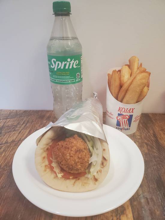 Trio pita falafel