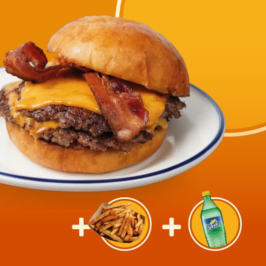 Trio Double CheeseBurger Bacon