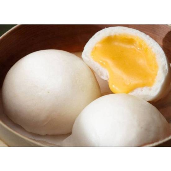 E4. Salted Egg Yolk Custard Bun (4pcs)